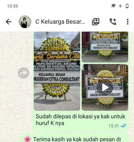 Pengiriman Papan Bunga Duka Rs Hermina Depok